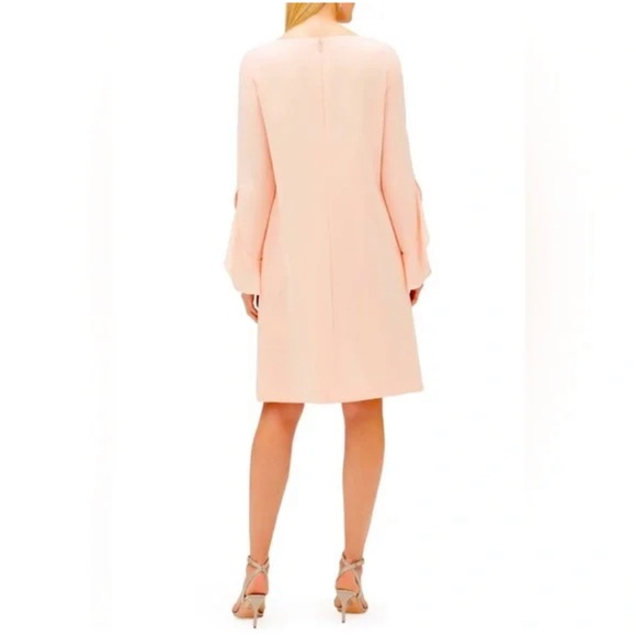 LAFAYETTE 148 NEW YORK XL Emory Finesse Crepe Shift Dress in Peach - Picture 3 of 10